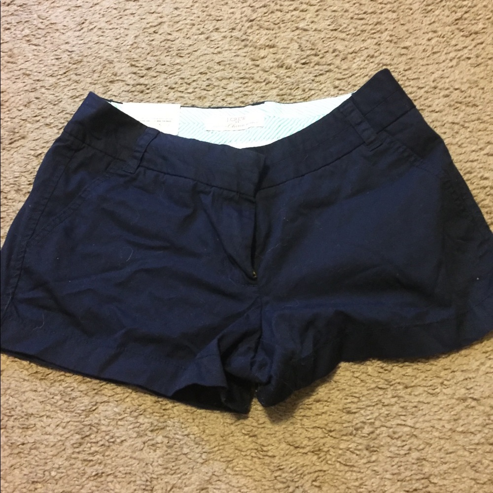 Navy J-Crew shorts